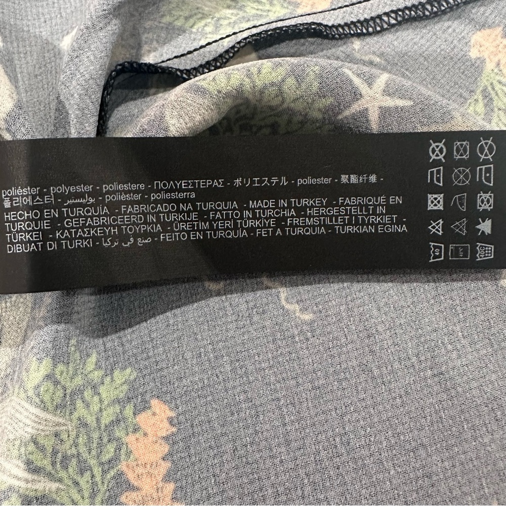 NWT Zara Black Satin Slip Dress Spaghetti Straps Mermaid Print Sexy Mini Size S - Picture 10 of 13